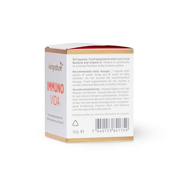 Immuno Vida Packshot Right Web Immunaktivierung Immuno Vida Milchsäurebakterien-Kulturen Immunmodulation Immuno Vida kaufen