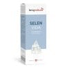 Nahrungsergänzungsmittel Selen Vida in weißer und hellblauer Verpackung mit Abbildungen von Selenkristallen und der Aufschrift „Swiss Made“.
