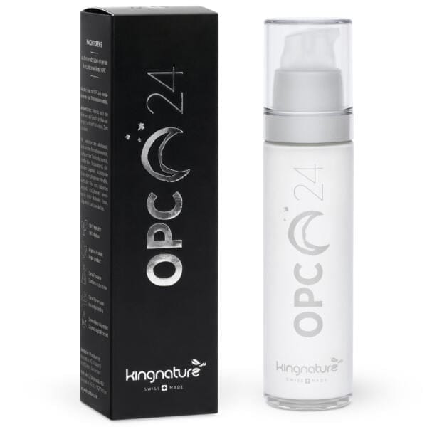 OPC 24 Nachtcreme - kingnature kingnature, Naturkosmetik, schonend verarbeitet, Nahrungsergänzungsmittel, Top Qualität, Schweizer Produkt, Swiss Made, hochwertig, Rohstoffe, getestet, Pflanzenstoffe, Bioverfügbar, Swiss, Vitalstoffe, Vitalstoffmedizin, Wissenschaftlich bewiesen, 100% natürlich, OPC 24, tägliche Pflege, trockene Haut, beanspruche Hände, natürliches Anti-Aging, rückfettend, Mangobutter, dermatologisch getestet, OPC, Traubenkernextrakt, oxidativer Stress, Alterung, angenehmer Duft, Lotion, Creme, Kollagenaufbau, wertvolle Öle, Schlaf, Nachtcreme, Dermatologisch getestet